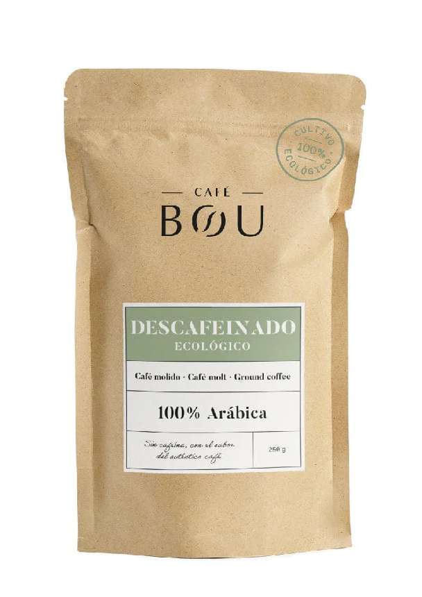 CAFÉ MOLIDO ECOLÓGICO DESCAFEINADO / 100% Arábica