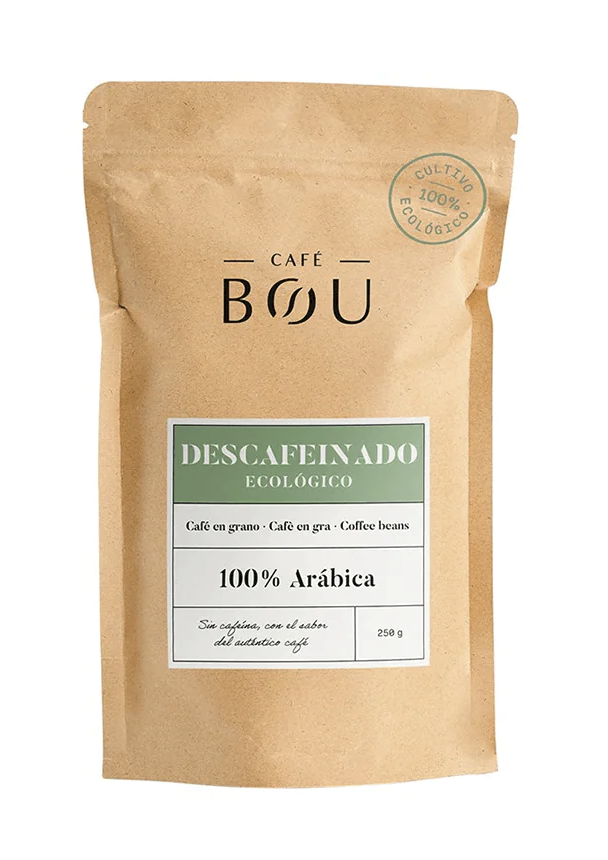 CAFÉ GRANO ECOLÓGICO DESCAFEINADO / 100% ARÁBICA